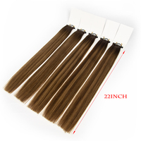 Cheveux humains russes Remy vierges doublement étirés, volume invisible pour extensions capillaires, 100g pour femmes blanches