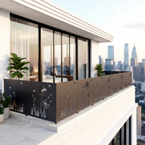 Panel de Barandilla de Aluminio con Corte Láser en Forma de Trébol, Revestimiento en Polvo, Divisor Metálico Decorativo, Pantalla de Privacidad de Aluminio, Valla <span class=keywords><strong>para</strong></span> Patio - Product Image 3