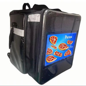 18.5 inç yüksek parlaklık LCD ekran reklam gıda teslimat çantası taşınabilir sürme yürüyüş sırt çantası dijital Billboard - Product Image 1