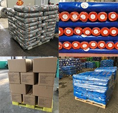 Bâche en polyéthylène Million Poly, bleue et orange, imperméable, robuste, en rouleau, usage polyvalent, pour <span class=keywords><strong>couverture</strong></span> extérieure et toiture, bâche en PE enduite - Product Image 5