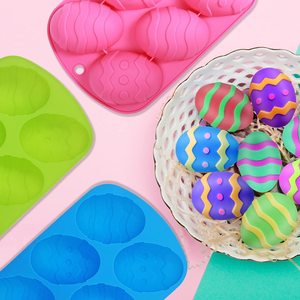 Moule à gâteau en silicone ovale personnalisé pour œufs <span class=keywords><strong>de</strong></span> Pâques, moule à <span class=keywords><strong>chocolat</strong></span> pour savon artisanal fait <span class=keywords><strong>maison</strong></span>, moule DIY - Product Image 3