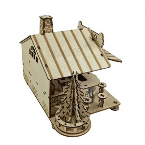 <span class=keywords><strong>Puzzle</strong></span> <span class=keywords><strong>3D</strong></span> in Legno Artigianale Personalizzato MCX Coffee House, Design Innovativo, Aspetto Elegante, Giocattolo Educativo Fai-da-Te a Tema Cartoni Animati - Product Image 6