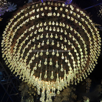 Nouvelle Arrivée Lustre Détachable de Luxe pour Mariage, Décoration de Plafond en Cristal Acrylique, Lumières Suspendues en Forme de Bulle pour Hôtels