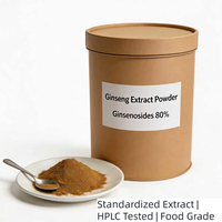 Poudre d'extrait de ginseng Panax naturel en promotion pour usage médical multi-scénarios OEM ODM