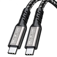 40gbps Pd 240w usb-c untuk usb-c 1m pengisian Thunderbolt 4 kabel Usb4 8k60hz dengan Chip e-marker