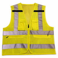 Gilet de sécurité réfléchissant respirant en maille haute visibilité, nouveau design, pour travaux de construction et de voirie