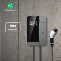 Tipo 1/Tipo 2/GBT/NACS 	 Estación de Carga para Vehículos Eléctricos de 7kW para Estaciones de Autobuses y Depósitos de Taxis con RFID, WiFi, OCPP y DLB