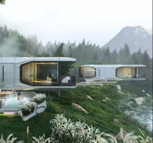 Capsule spatiale miniature pour la vie en plein air, <span class=keywords><strong>location</strong></span> de <span class=keywords><strong>vacances</strong></span> et hébergement d'invités avec intérieur luxueux - Product Image 4