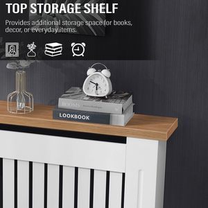 Gabinete de parrilla de madera MDF con listón vertical moderno cubierta de <span class=keywords><strong>radiador</strong></span> tradicional para muebles de sala de estar <span class=keywords><strong>blanco</strong></span> <span class=keywords><strong>pequeño</strong></span> - Product Image 3