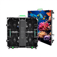 Écran LED P1.5 P3.9 500x1000 à louer, boîtier en aluminium moulé sous pression, maintenance arrière, connexion par câble, moule privé, affichage LED