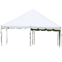 Tentes de réception en toile de grande taille pour l'extérieur Celina, tente à auvent, 20 pieds x 20 pieds (6 m x 6 m)