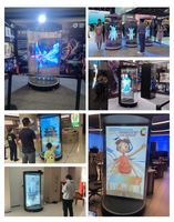 Cylindre d'affichage holographique 3D grandeur nature pour exposition, magasin de détail, lecteur multimédia HoloTube intelligent à IA, WiFi