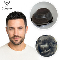 Nouvelles perruques pour hommes en dentelle suisse Hollywood, série Premium, base entièrement en dentelle, bordure en PU de deux pouces, cinq tailles
