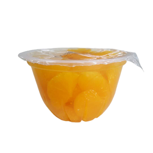 Mini tazza di frutta di caramelle di budino di gelatina da 4 once con cucchiaio sciroppato - Product Image 2
