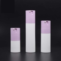 Emballage de luxe AS en plastique transparent transparent de 15ml 30ml 50ml 1oz bouteille de lotion cosmétique de sérum sans air sous vide avec pompe pour le visage