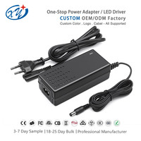 Adaptateur secteur AC/DC pour ordinateur de bureau, prise EU, OEM ODM, logo personnalisé, couleur du câble, multi-certifié, alimentation pour bande LED, CCTV