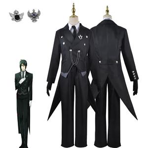 Costume Cosplay di <span class=keywords><strong>Black</strong></span> <span class=keywords><strong>Butler</strong></span>, Uniforme di Sebastian Michaelis per Carnevale e Halloween, Stile Giapponese Anime - Product Image 1