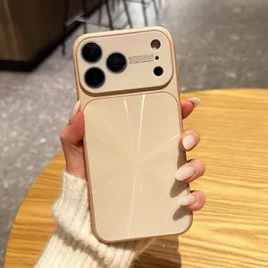 Custodia per Telefono di Lusso con Glitter Scintillante Effetto Aurora Lucido per <span class=keywords><strong>iPhone</strong></span> 17 15 16 <span class=keywords><strong>Pro</strong></span> Max 14 <span class=keywords><strong>13</strong></span> PROMAX, <span class=keywords><strong>Protezione</strong></span> Completa in Vetro per Obiettivo e Cover Posteriore - Product Image 3