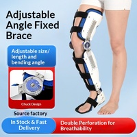 Attelle de fixation ajustable en polyester pour genou, ménisque, ligament rotulien, cheville et pied – Protections de rééducation pour les membres inférieurs
