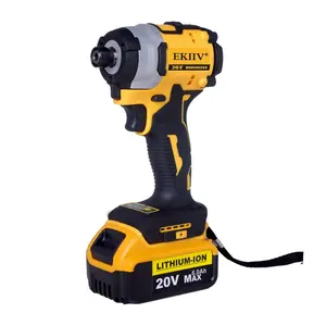 professional customized brushless cordless screwdriver equipped with two 20V lithium batteries with screwdriver bits