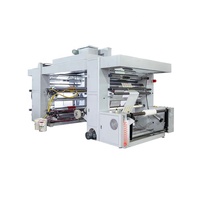 Machine d'impression flexographique non tissée de papier de film de YTB-4800 4 couleurs machine d'impression flexographique à grande vitesse de film PE de sac à provisions en plastique