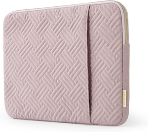 Tas lengan <span class=keywords><strong>Laptop</strong></span> portabel tahan lama kustom pabrik casing pelindung tahan air dengan tas penyimpanan perjalanan saku merah muda - Product Image 1