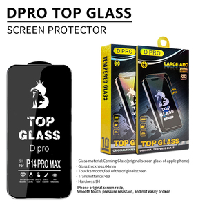 Nuevas llegadas Protector de pantalla de vidrio templado ultrafino 9H para 16 PRO MAX Cobertura completa Anti-Huella digital Black D Pro - Product Image 3