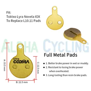 Kim loại l10.11 xe đạp DISC BRAKE Pads đối với Lyra iox Caliper
