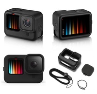 Tachenoken — étui en Silicone pour caméras vidéo, avec housse d'objectif et lanière bracelet, accessoire pour caméra Gopro Hero 9 et 10