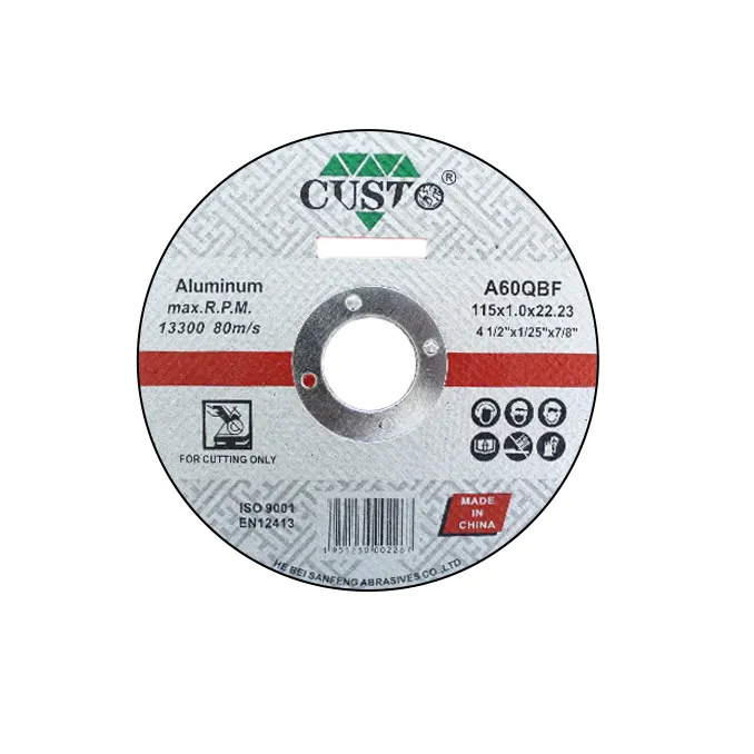 Manufacturer Custom Sale Cut Wheel Abrasive Tools Stainless Steel Cut Wheel Aluminium Cutting Disc