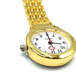 Montre de poitrine en métal Montre d'infirmière portable <span class=keywords><strong>Table</strong></span> d'examen de poche Femme médicale Montre de poitrine en métal - Product Image 1
