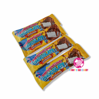 Barre de bonbons au coton chocolatée personnalisée en gros de Thaïlande, collation pour enfants, chocolat croustillant et guimauve sucrée