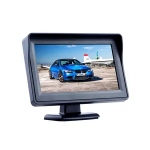 4.3 ''Tft Lcd Car Achteruitkijkspiegel Monitor W/Verborgen Touch Knop Voor Mini-& Sub-compacte Auto 'S