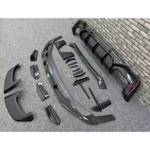 Chất lượng cao Tự động bội thu phí<span class=keywords><strong>a</strong></span> trước môi khuếch tán bên váy Spoiler cho AUDI RS6 C8 ABT sợi carbon body Kit - Product Image 2