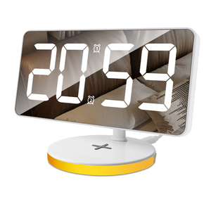 Reloj de mesa Digital de pantalla completa moderno, luz LED nocturna, alarma, espejo de escritorio para jóvenes, pantalla de fecha, movimiento electrónico - Product Image 4
