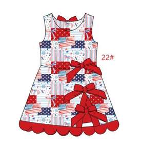 Robe de yoga décontractée pour enfants avec nœuds, bords festonnés, prête à être expédiée, collection été 4 juillet, tenue de sport, short de yoga, robe couleur tan - Product Image 1