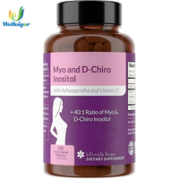 Capsules de Myo-Inositol Plus D-Chiro-Inositol à Marque Blanche : Favorisent l'Équilibre Hormonal, Compléments Naturels pour la Fertilité