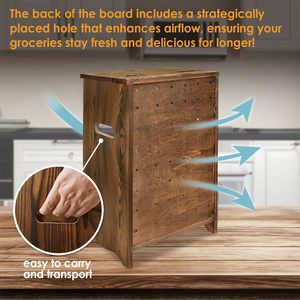 <strong>Wooden</strong> Vegetable <strong>Storage</strong> <strong>Box</strong> for Kitchen Countertop Fruit Basket Cabinet Logo Customized Bread <strong>Box</strong> - Product Image 4