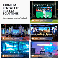 Mur vidéo LED intérieur UHLED P3.91, écran LED extérieur P2.9 pour location de scène, mur LED à service frontal à verrouillage rapide pour affichage d'exposition