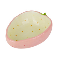 Speciaal mooie aardbeien keramische fruitschaal, fris en schattig design, geschikt voor gedroogd fruit, voor housewarming, woonkamer, koffie.