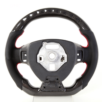 Volant de direction en fibre de carbone véritable avec affichage LED de vitesse et de régime pour Chevrolet Camaro SS Cabriolet 2016-2022, volant de direction de voiture de sport
