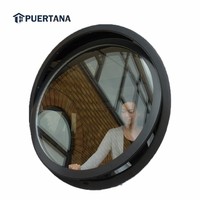 Ventana Circular de Aluminio, Ventana Redonda Vertical Pivotante de Aluminio