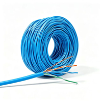 Nuevo Cable Ethernet Cat5e de 305m en Caja Retráctil, Cubierta de PVC, Aislamiento de HDPE, UTP 4pr 24awg, Cat 5