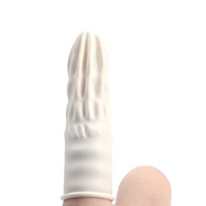 Oem Trắng Latex đa mục đích trung bình thoải mái ngón tay đầu ESD ngón tay cot ngón tay tay tay áo - Product Image 2