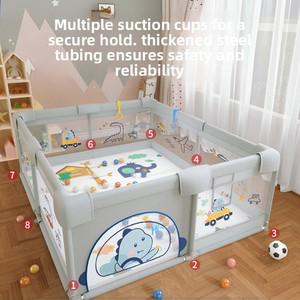 <span class=keywords><strong>Parc</strong></span> <span class=keywords><strong>pour</strong></span> bébé compact et pratique, nouveau design, portable, avec motifs écologiques <span class=keywords><strong>pour</strong></span> la saison d'automne, doté de barrières de sécurité - Product Image 6
