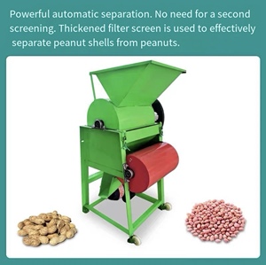 Décortiqueuse d'arachides commerciale compacte avec séparation propre des noyaux et des coques, et décharge automatique - Product Image 2