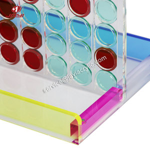 <span class=keywords><strong>Jeu</strong></span> Connect 4 en acrylique de luxe, <span class=keywords><strong>jeu</strong></span> Connect 4 en ligne néon en lucite à vendre - Product Image 2
