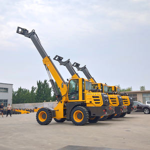 Mesin pemuat teleskopik, mesin pemuat teleskopik 4 roda kemudi Mini - Product Image 3