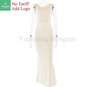 ชุดเดรสสำหรับงานพรอมฤดูร้อนของผู้หญิงชุดเดรสแม็กซี่แบบยืดได้ - Product Image 4