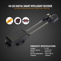 Ampoules de phares LED D Lumina avec décodeur Canbus H1 H3 H4 H7 H11 9005 9006 sans erreur, annulateur d'avertissement, décodeur de phares LED